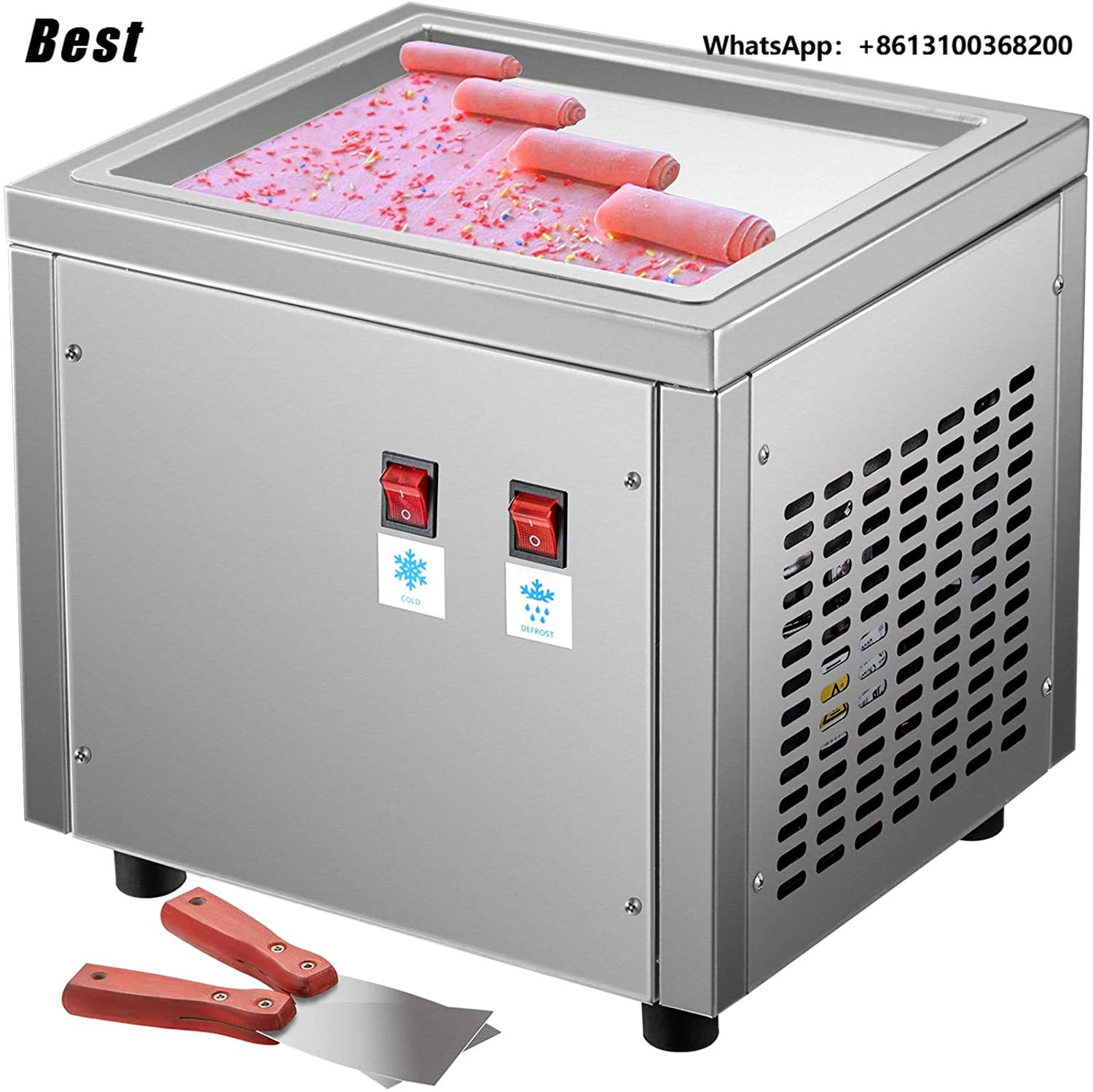 Rolled Ice Cream Machine Fried Plate - CHKJ Zaman Sınırlı Rulo Dondurma Yapma