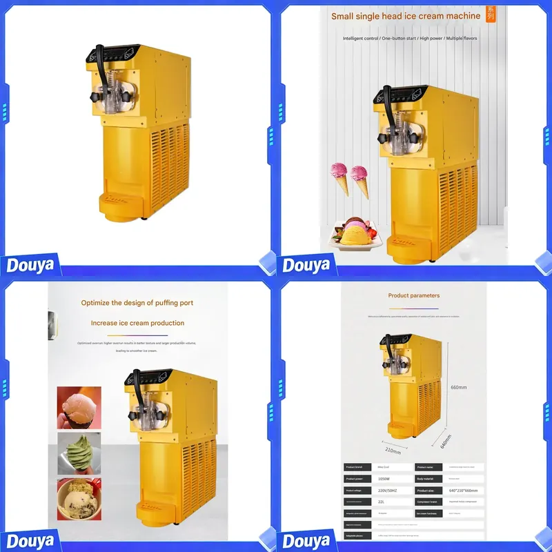 Commercial Ice Cream Machine Countertop - Sokak Satıcıları ve Gece Pazarları için