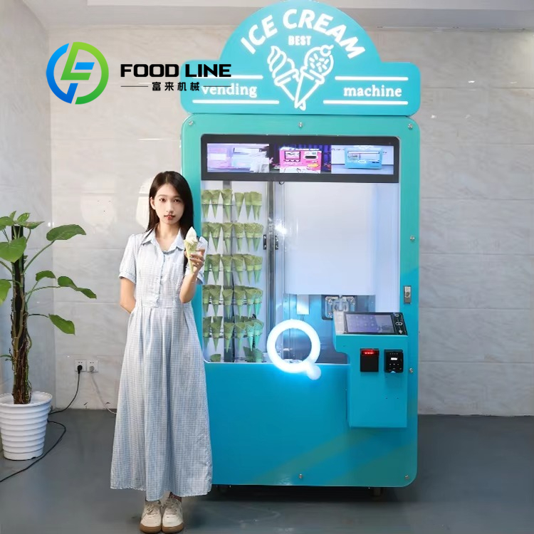 Ice Cream Cone Maker Commercial - Ticari Robotik Dondurma Külahı Yapıcı Tam