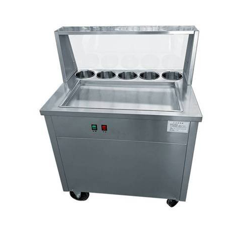 Rolled Ice Cream Machine Fried Plate - Tek Hazneli Kalın Kesim Yoğurt Makinesi