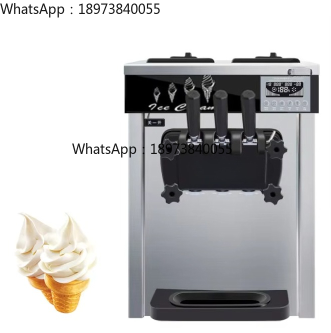 Soft Serve Ice Cream Machine 3 Flavor - Yüksek Kaliteli Ticari 3 Çeşitli Yumuşak
