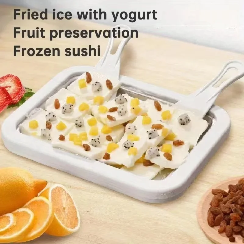 Rolled Ice Cream Machine Fried Plate - Anında Hazırlanabilen, Rulo Şeklinde Dondurulmuş Dondurma