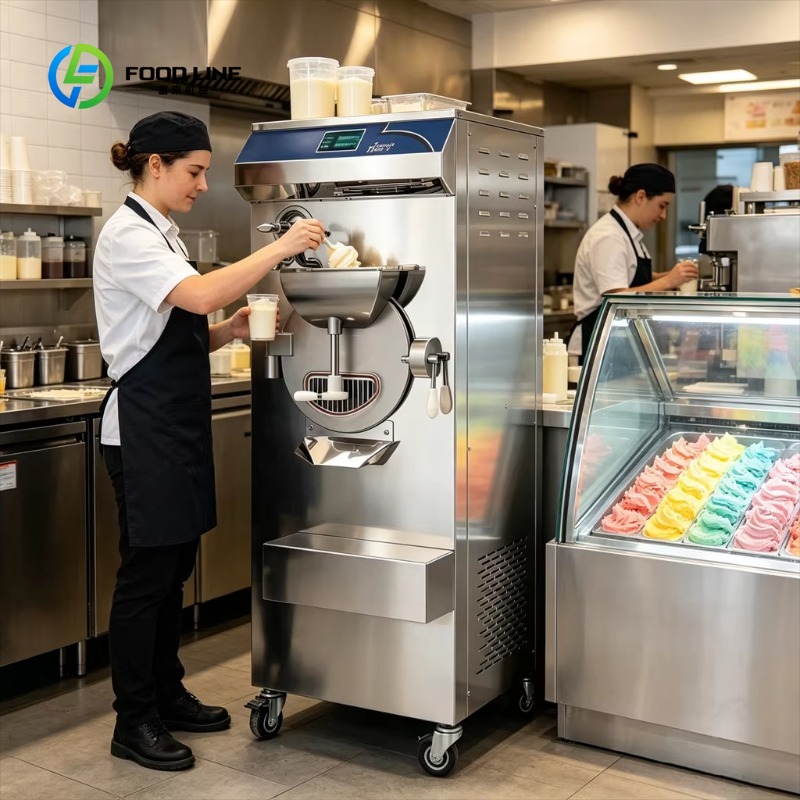 Commercial Gelato Maker Machine - 15L Ticari Ayaklı Sert Dondurma Makinesi,