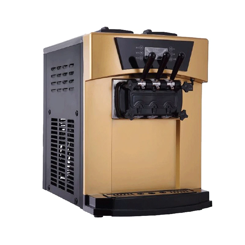 Soft Serve Ice Cream Machine 3 Flavor - Yumuşak Dondurma Makineleri için Uygundur, 3