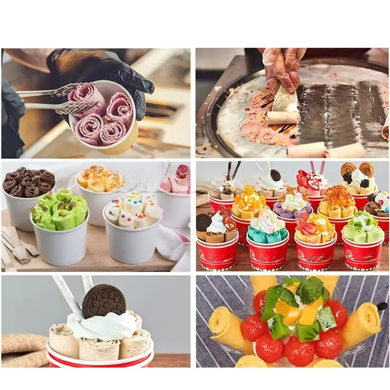 Rolled Ice Cream Machine Fried Plate - Çok Fonksiyonlu Büyük Tek Plakalı Derin