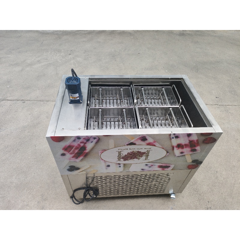 Commercial Popsicle Mold Maker Machine - Ticari 4 Kalıplı Dondurma Makinesi 160