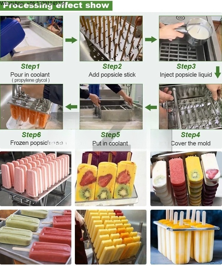 Commercial Popsicle Mold Maker Machine - Ticari Otomatik Çubuklu Dondurma Makinesi 1