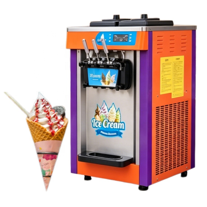 3 Çeşitli Yumuşak Dondurma Mak - Soft Serve Ice Cream Machine 3 Flavor incelemesi ve fiyatı