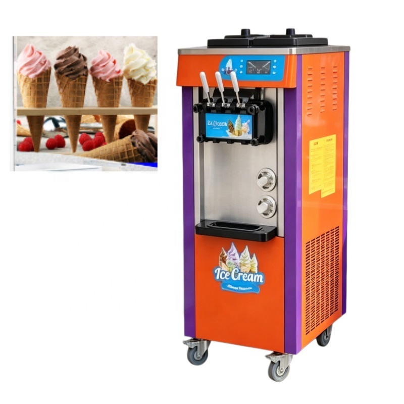 3 Çeşitli Yumuşak Dondurma Mak - Soft Serve Ice Cream Machine 3 Flavor incelemesi ve fiyatı