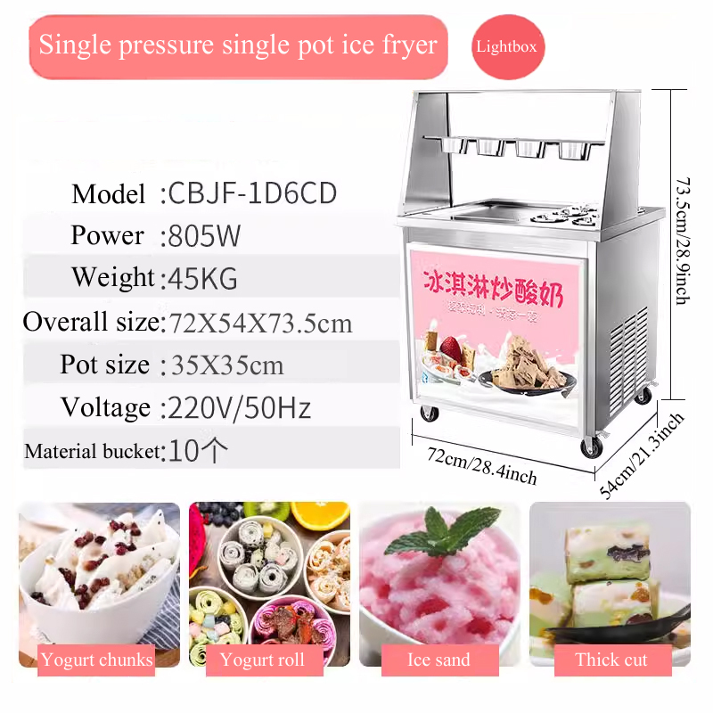 Kızarmış Dondurma Rulo Makines - Rolled Ice Cream Machine Fried Plate incelemesi ve fiyatı