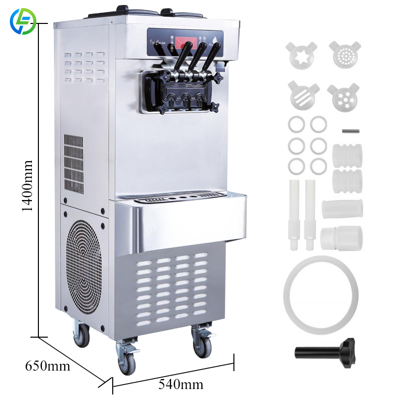 Özelleştirilmiş Dondurma Yapma - Soft Serve Ice Cream Machine 3 Flavor incelemesi ve fiyatı