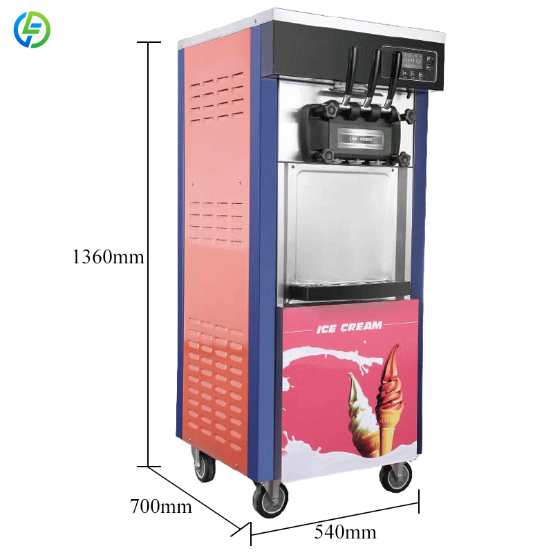 Özelleştirilmiş Dondurma Yapma - Soft Serve Ice Cream Machine 3 Flavor incelemesi ve fiyatı