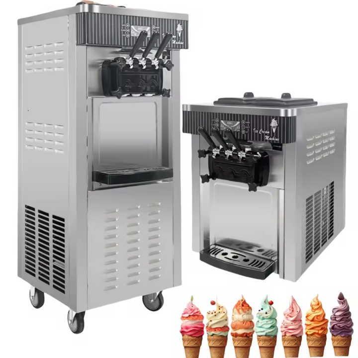 Yeni Yüksek Kaliteli Dikey Tez - Soft Serve Ice Cream Machine 3 Flavor incelemesi ve fiyatı
