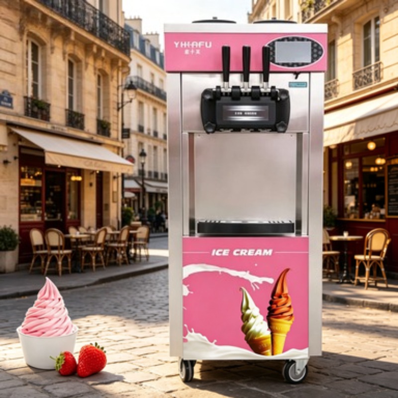 Profesyonel Yumuşak Dondurma M - Soft Serve Ice Cream Machine 3 Flavor incelemesi ve fiyatı