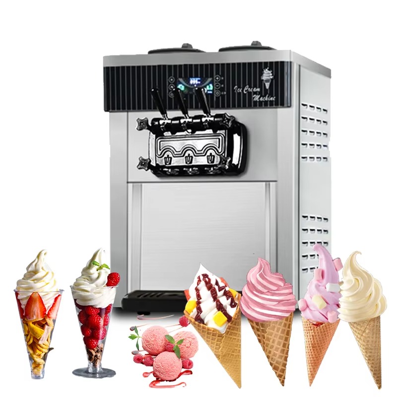Profesyonel Yumuşak Dondurma M - Soft Serve Ice Cream Machine 3 Flavor incelemesi ve fiyatı