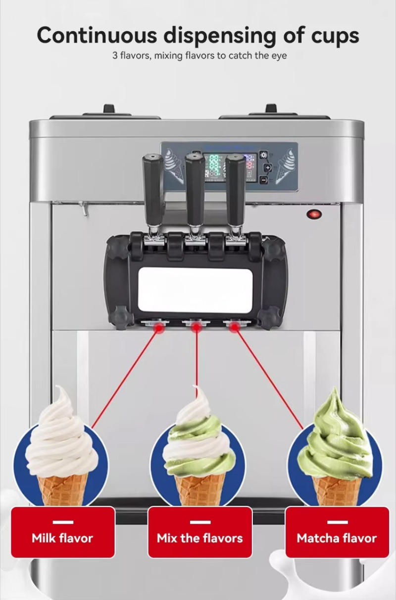Profesyonel Ticari Otomatik Do - Soft Ice Cream Maker Machine Commercial incelemesi ve fiyatı