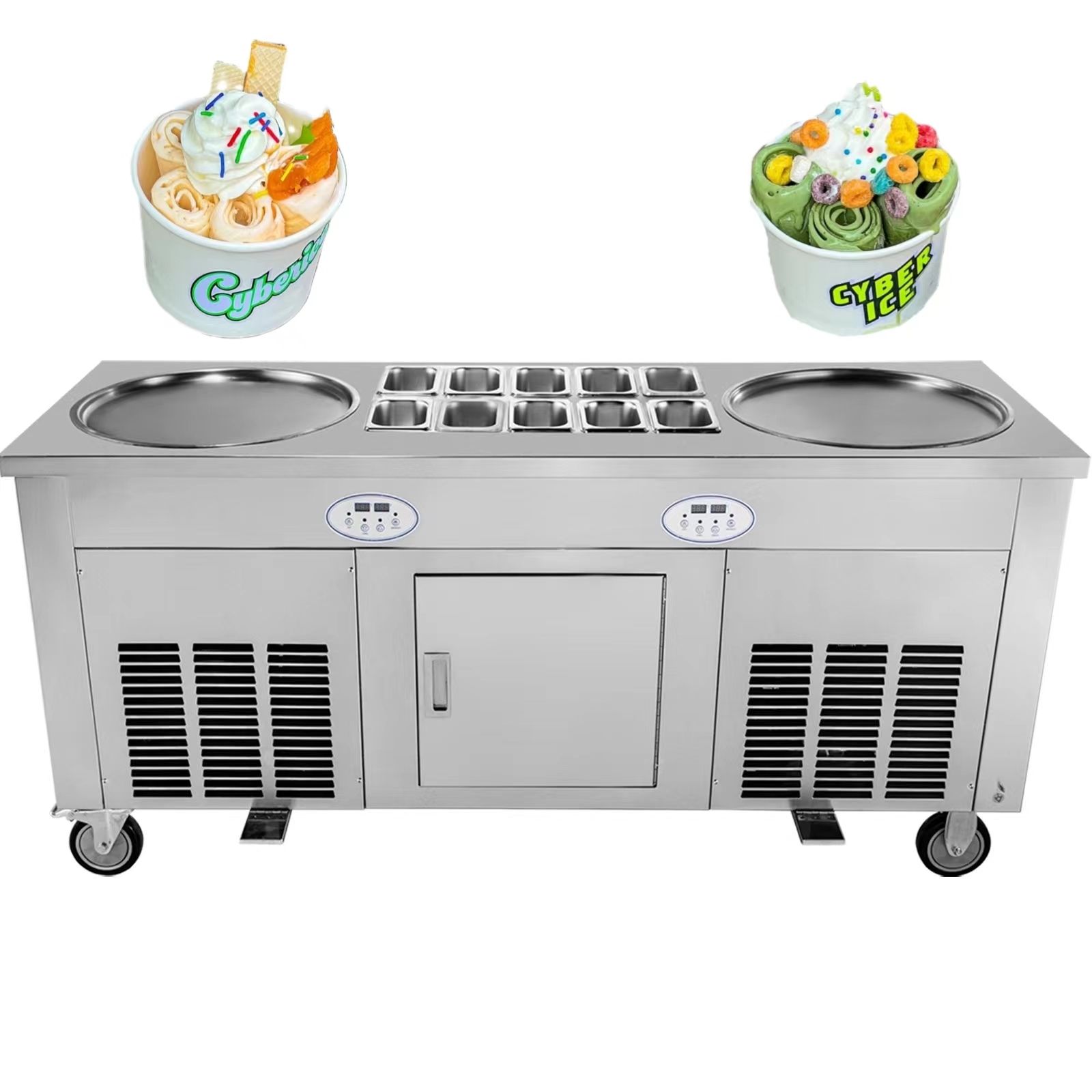 Rulo Dondurma Makinesi 2800 Wa - Rolled Ice Cream Machine Fried Plate incelemesi ve fiyatı