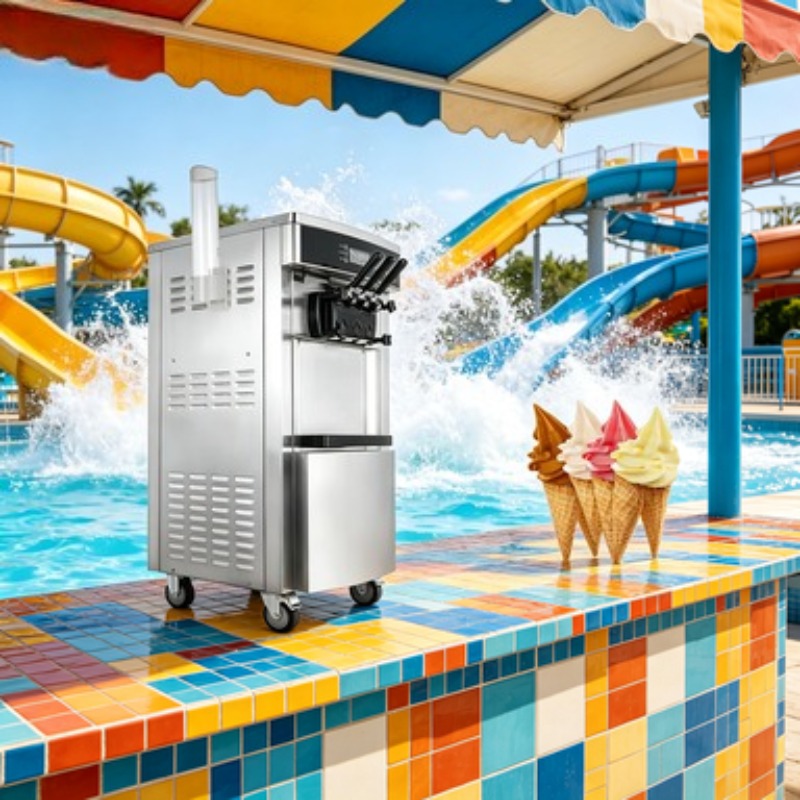 Ayaklı Dondurma Makinesi 5 Dağ - Soft Ice Cream Maker Machine Commercial incelemesi ve fiyatı