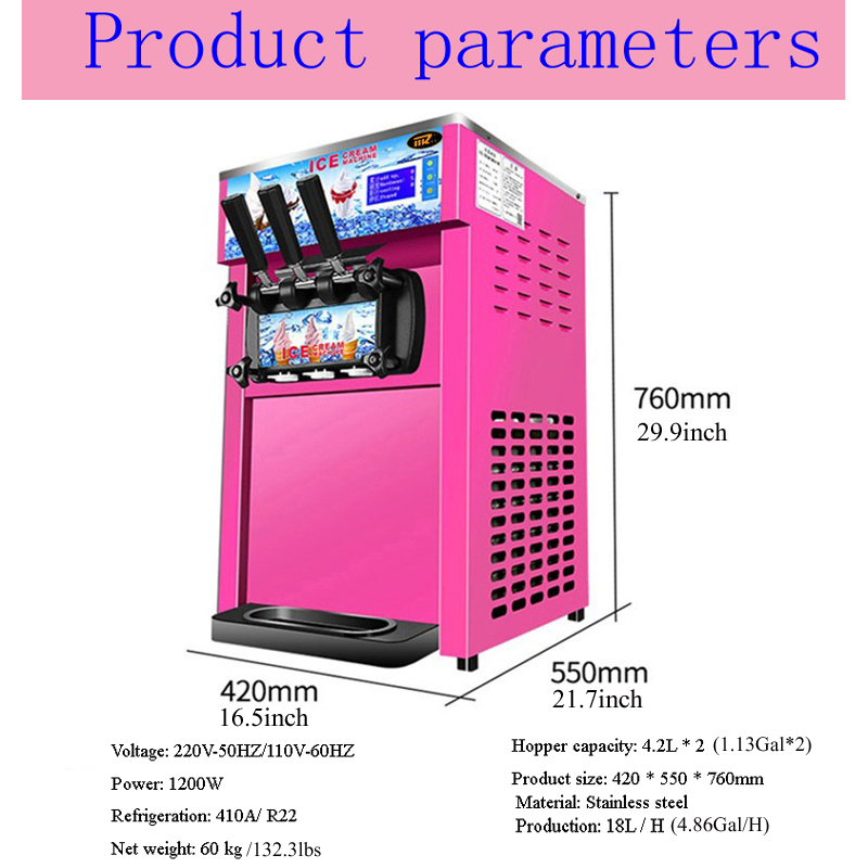 Ev tipi 220v 1200W Dondurma Ma - Ice Cream Cone Maker Commercial incelemesi ve fiyatı
