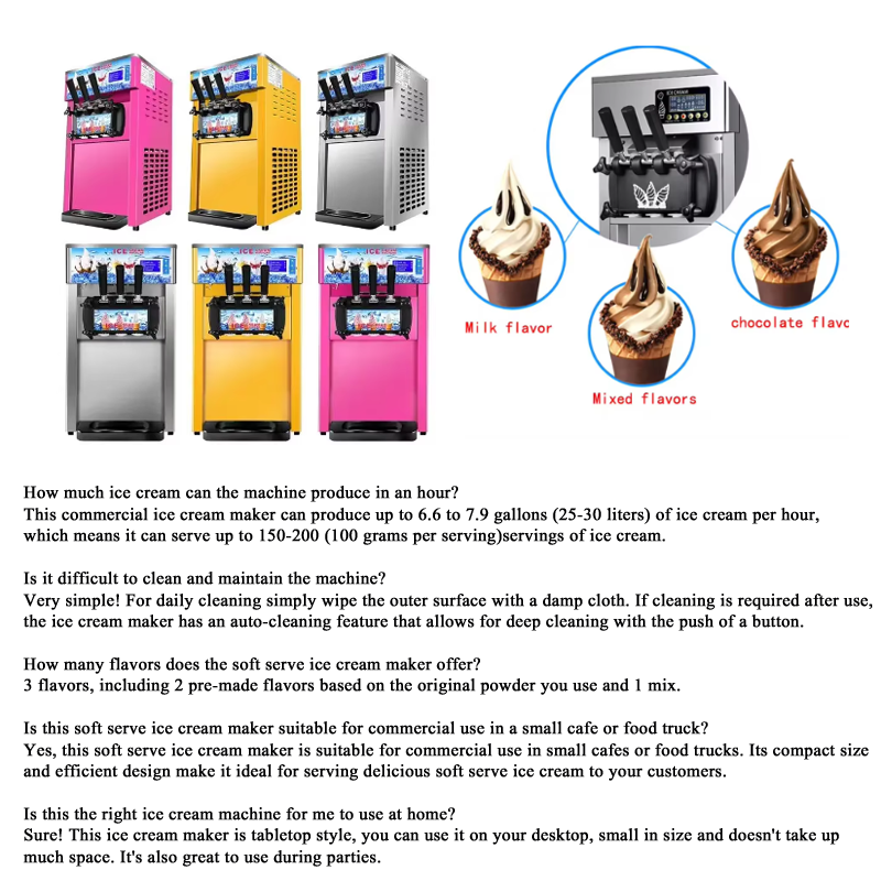 Ev tipi 220v 1200W Dondurma Ma - Ice Cream Cone Maker Commercial incelemesi ve fiyatı