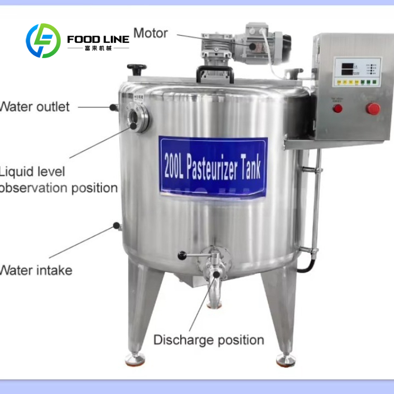 Özelleştirilmiş 100/200/300/50 - Ice Cream Pasteurizer Machine incelemesi ve fiyatı