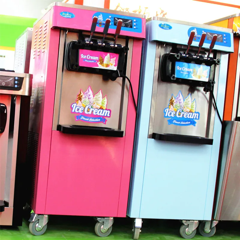 Ticari Kullanıma Uygun, 3 Fark - Soft Serve Ice Cream Machine 3 Flavor incelemesi ve fiyatı