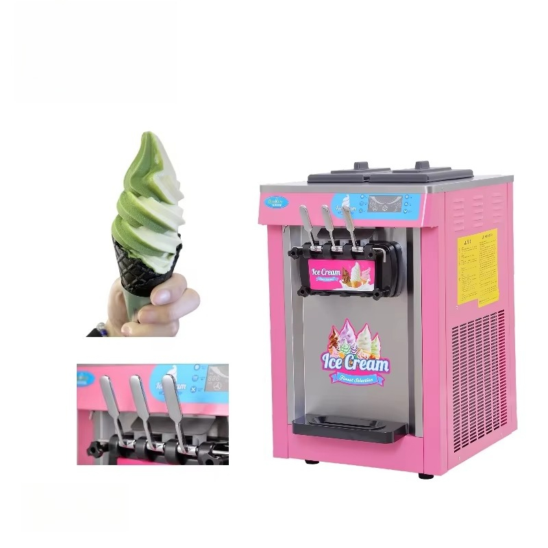 Ticari Otomatik Paslanmaz Çeli - Soft Serve Ice Cream Machine 3 Flavor incelemesi ve fiyatı