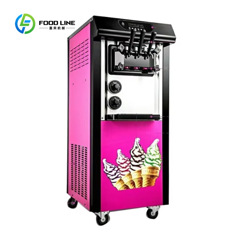 Özelleştirilmiş 3 Çeşit Aromal - Soft Serve Ice Cream Machine 3 Flavor incelemesi ve fiyatı