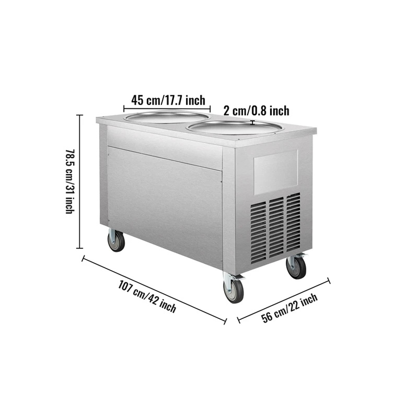 Çift Plakalı Tayland Usulü Kız - Rolled Ice Cream Machine Fried Plate incelemesi ve fiyatı