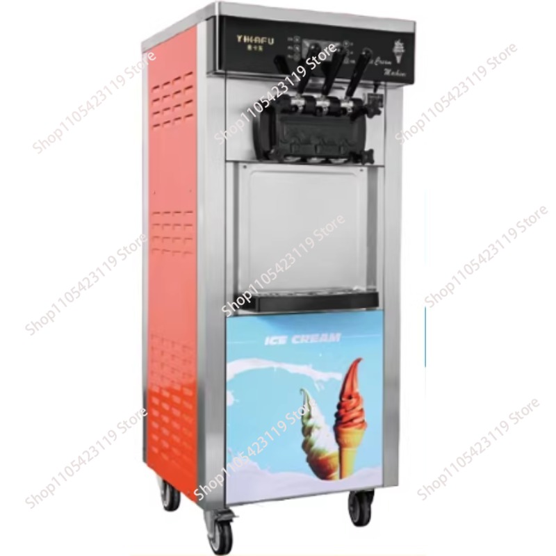 20~28L/saat 3 Çeşitli Otomatik - Soft Serve Ice Cream Machine 3 Flavor incelemesi ve fiyatı