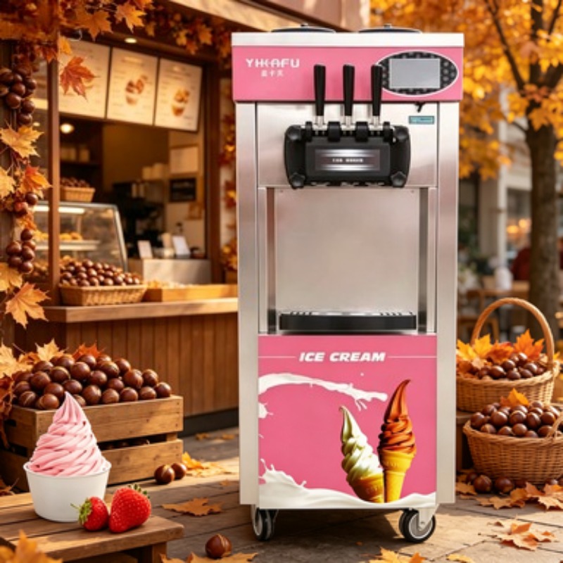 Profesyonel Ticari Dondurma Ma - Soft Serve Ice Cream Machine 3 Flavor incelemesi ve fiyatı