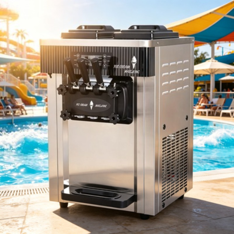 Profesyonel Ticari Dondurma Ma - Soft Serve Ice Cream Machine 3 Flavor incelemesi ve fiyatı