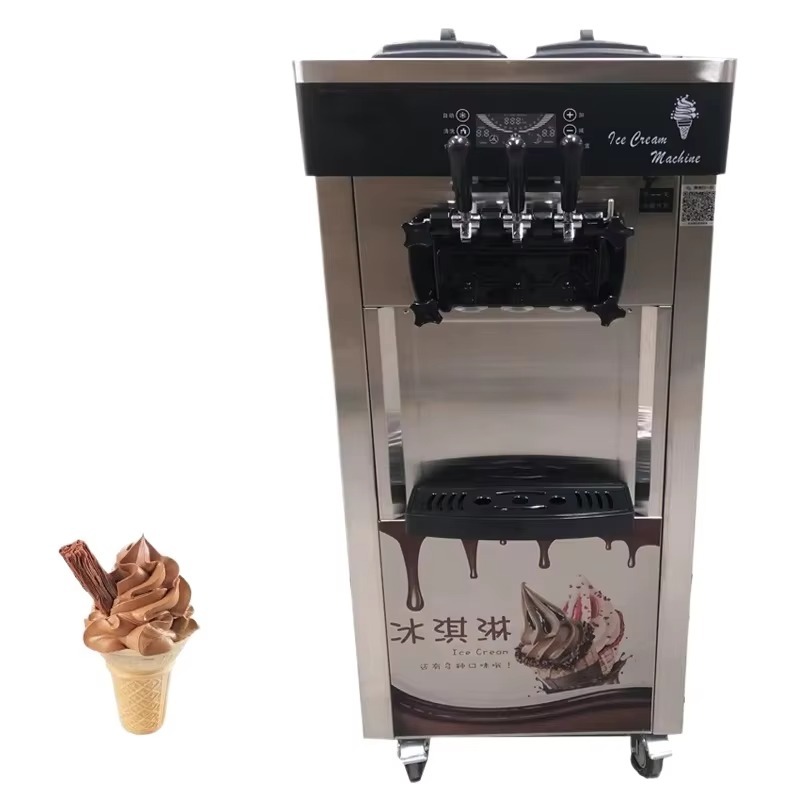 Paslanmaz Çelik Dondurma Makin - Soft Serve Ice Cream Machine 3 Flavor incelemesi ve fiyatı