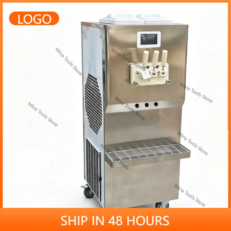 3 Çeşitli Ticari Yumuşak Dondu - Soft Serve Ice Cream Machine 3 Flavor incelemesi ve fiyatı