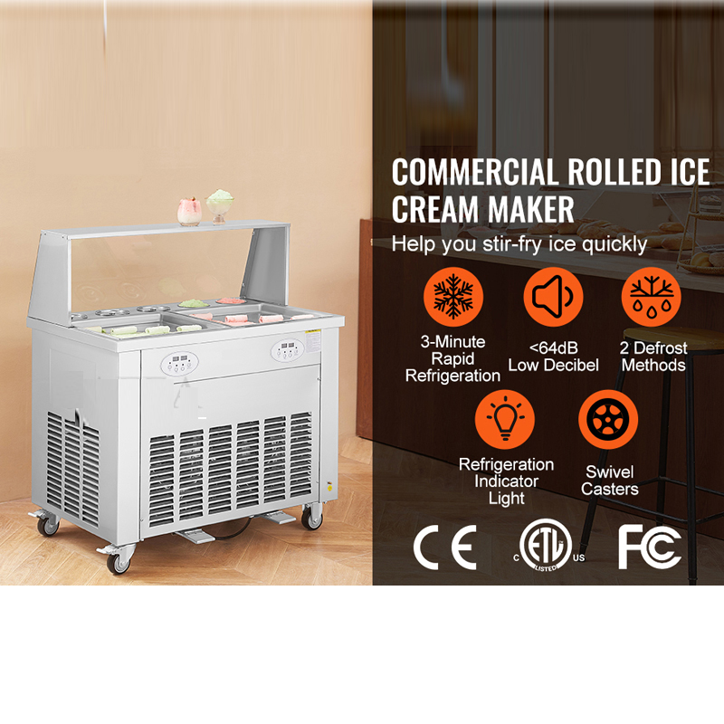 Ticari Kızarmış Dondurma Rulo  - Frozen Yogurt Machine Commercial incelemesi ve fiyatı