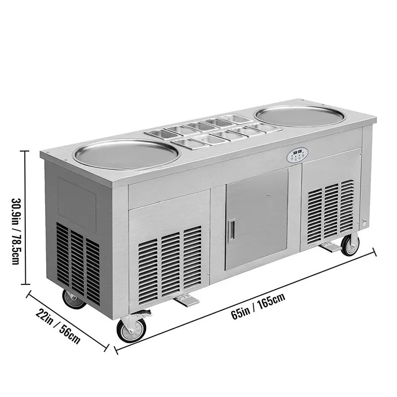 Çok Fonksiyonlu Büyük Tek Plak - Rolled Ice Cream Machine Fried Plate incelemesi ve fiyatı