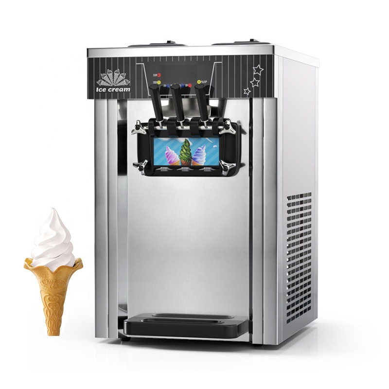 3 Çeşitli Ticari Yumuşak Dondu - Commercial Ice Cream Machine Countertop incelemesi ve fiyatı