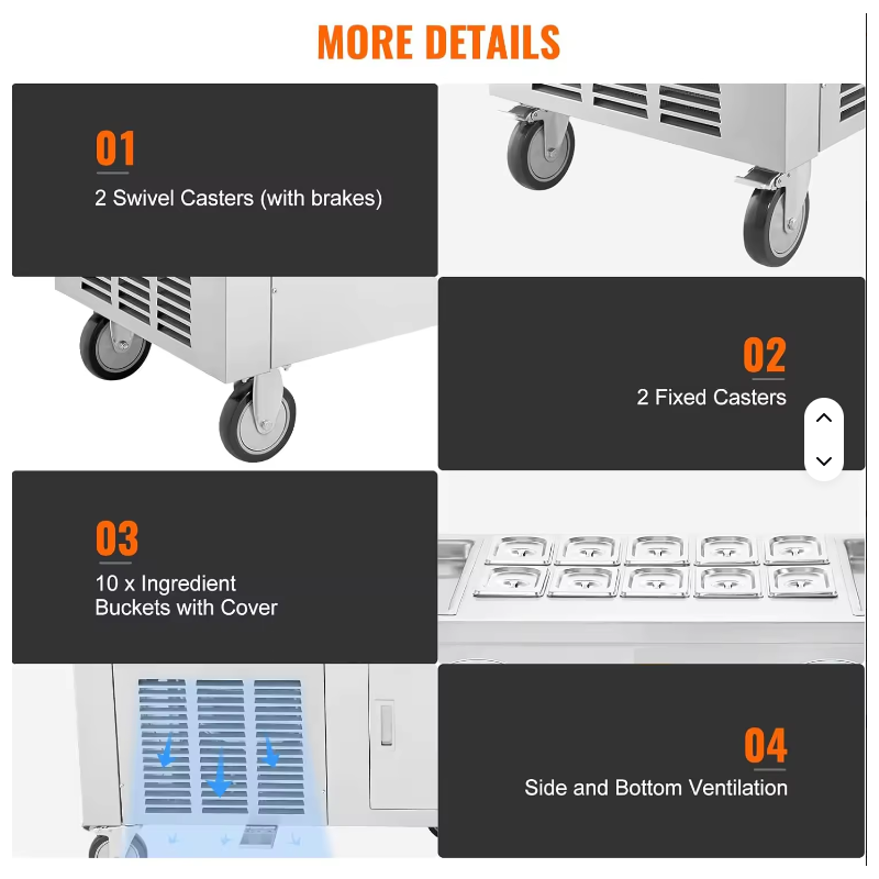 Çok Fonksiyonlu Büyük Tek Plak - Rolled Ice Cream Machine Fried Plate incelemesi ve fiyatı