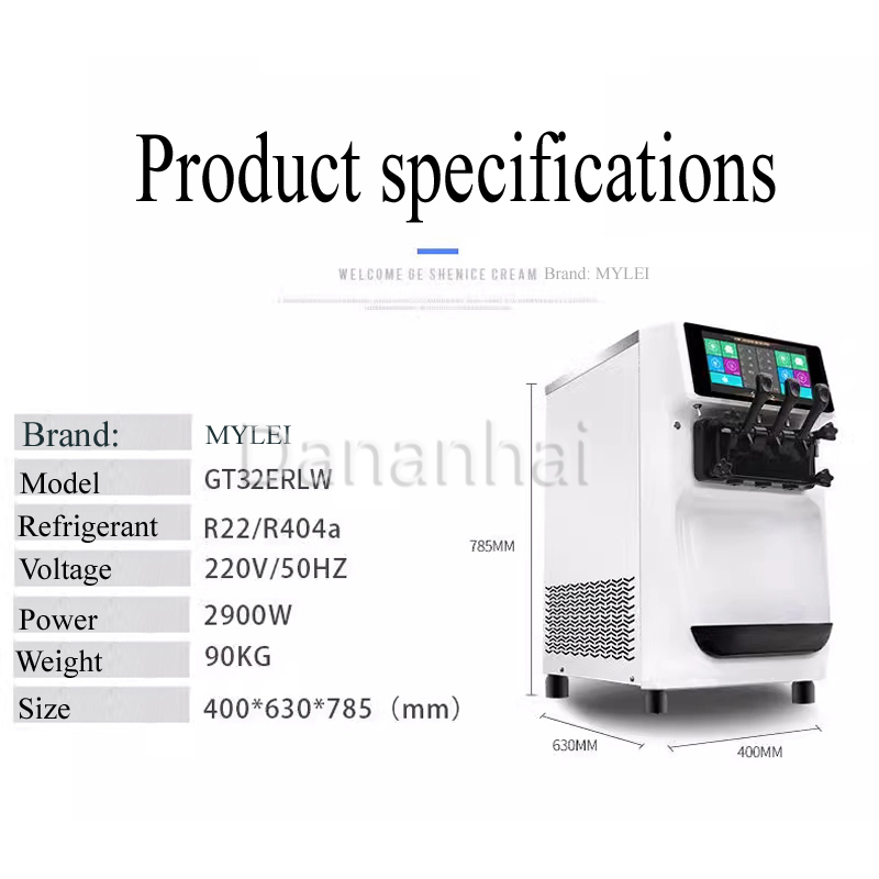 Tezgah Üstü 3 Çeşitli Yumuşak  - Commercial Ice Cream Machine Countertop incelemesi ve fiyatı