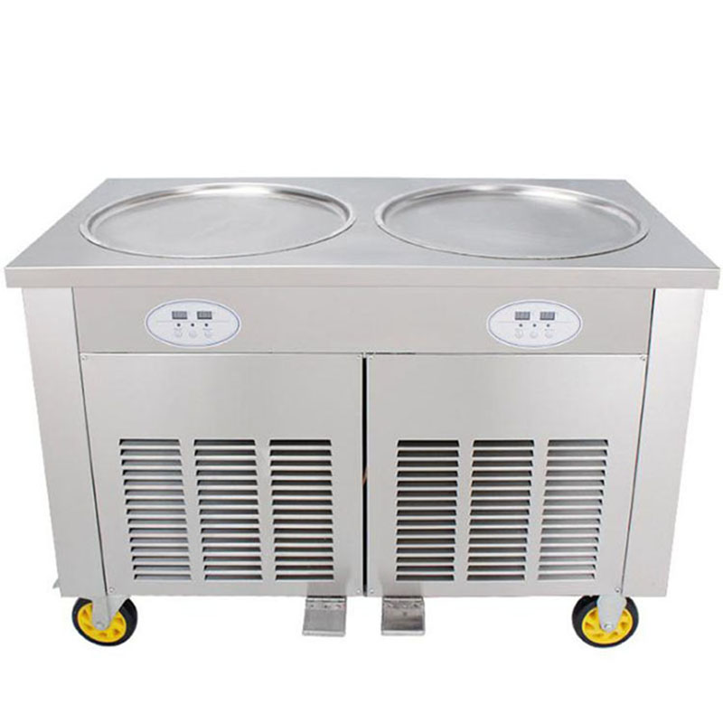 45cm çift yuvarlak tava dondur - Rolled Ice Cream Machine Fried Plate incelemesi ve fiyatı